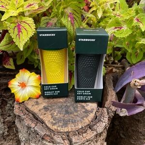 COPY - Pineapple and green studded mini keychains